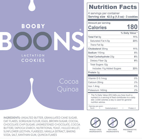 Cocoa Quinoa Booby Boons Cookies® (6oz)